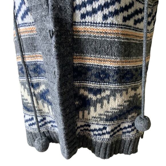 Between Me & You Sweater Wool Knitted Hooded Short Sleeves Women Size Large Top - Picture 5 of 7